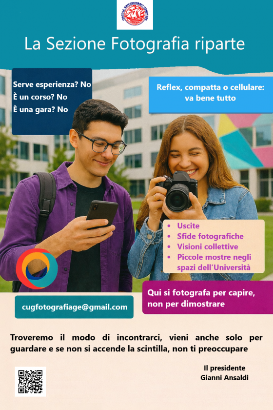 Volantino "La Sezione Fotografia riparte"